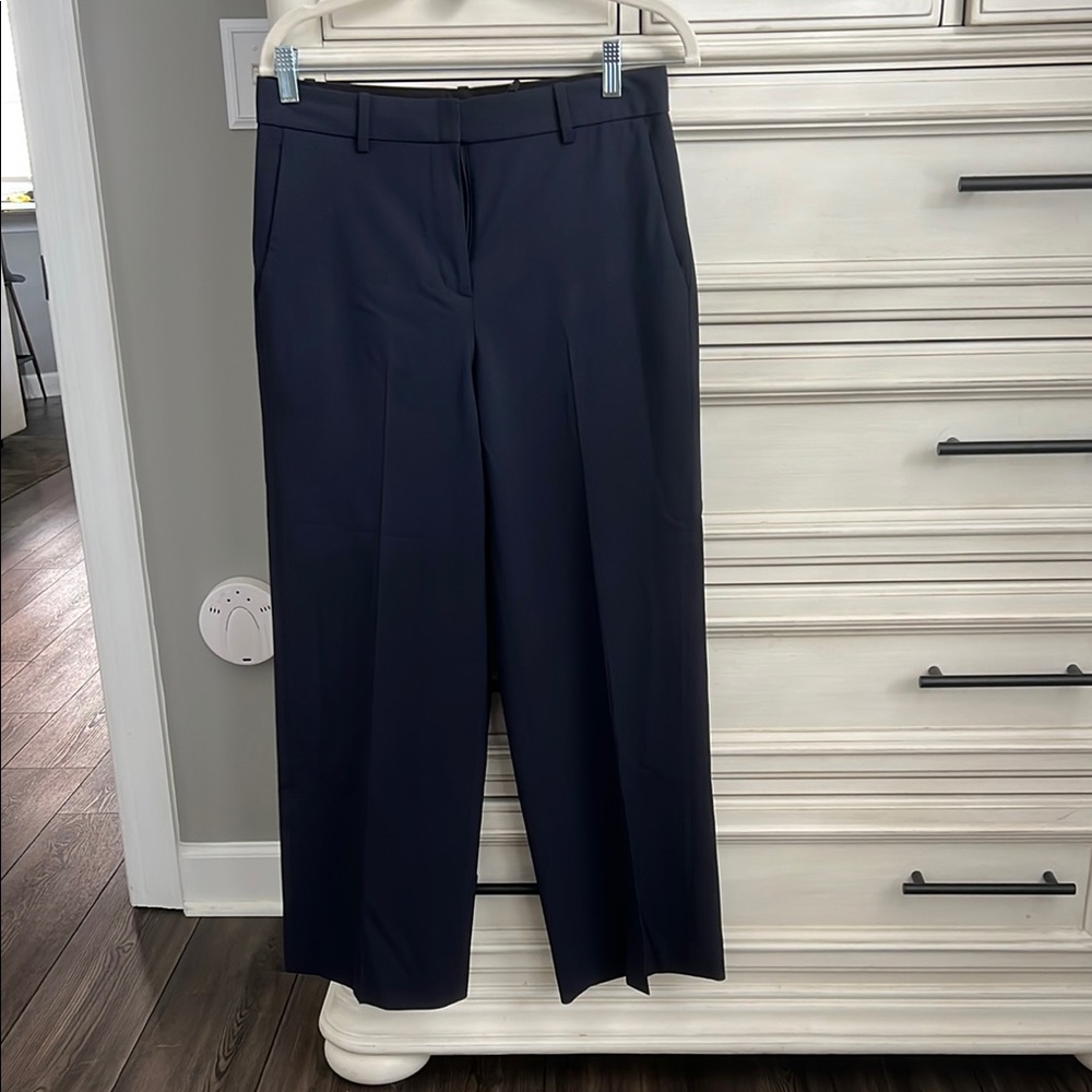 Classic Blue Trousers With Structured Silhouette - image 1